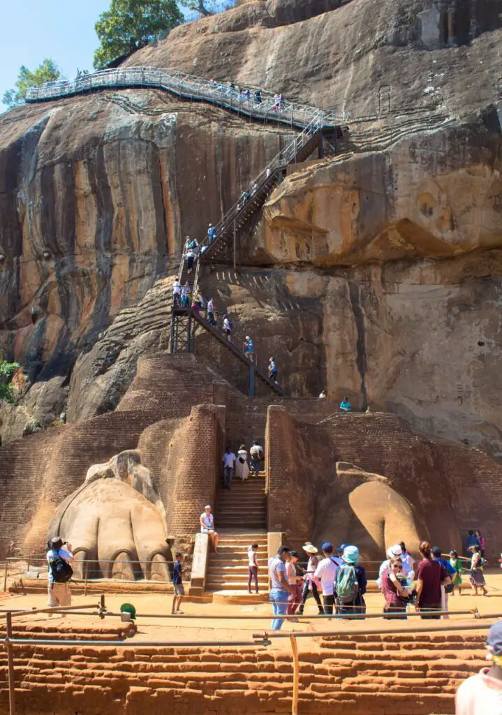 Sigiriya Gate Lion's Paw Sculpture